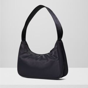Black Nylon Shoulder Bag